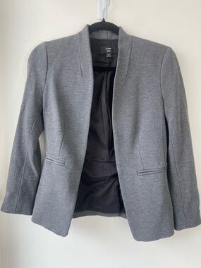 J.Crew Grey Open Front Blazer 00